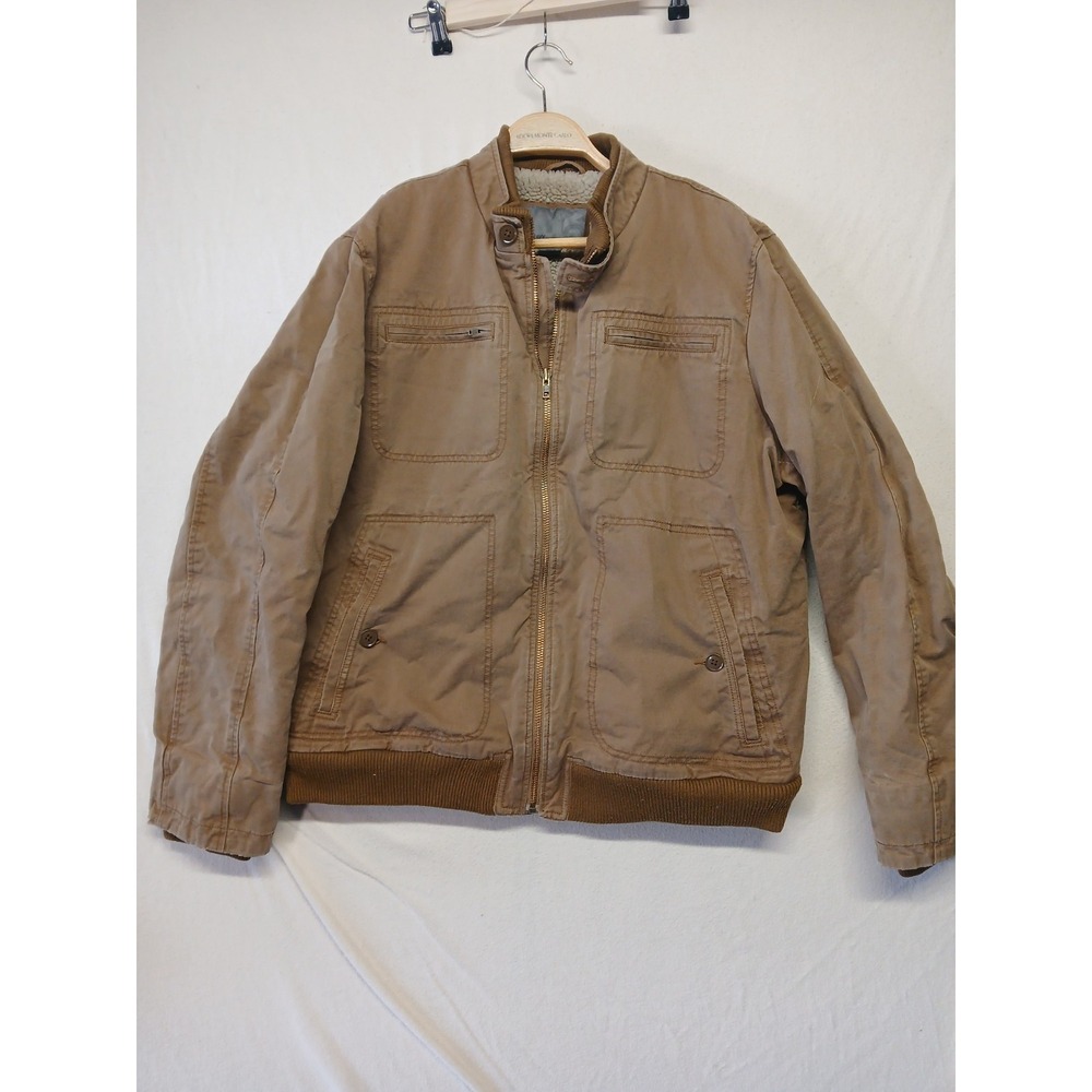 Old Navy Mens Canvas Sherpa Lined Chore‎ Coat Size XL